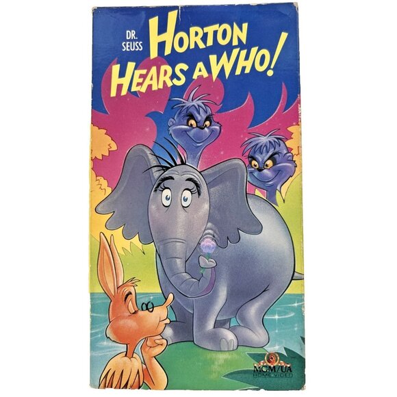 Dr. Seuss "Horton Hears A Who!" MGM/UA 1989 VHS Video Tape - Picture 1 of 10